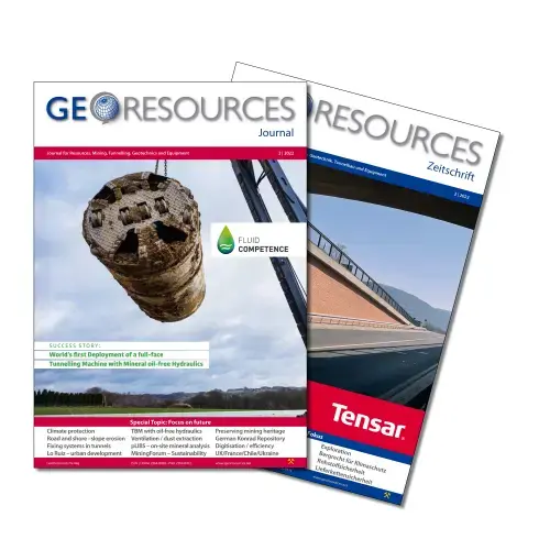 GeoResources Zeitschrift für Ressourcen, Bergbau, Tunnelbau, Geotechnik, Equipment und Energie